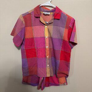 1980s Booth Bay Red, Pink, and Purple Junior's Short Outfits | 100% Cotton